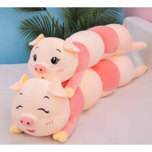 New Long Pig Shaped Toys Animal Doll Cartoon Soft Stuffed Pig,Sofa sleeping pillow Cushion Baby Appease Gifts 60/120cm