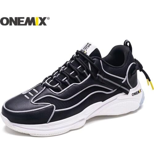 ONEMIX 2020 New Reflective Running Shoes Men Casual Sneakers Men Casual Outdoor Sport Shoes Walking Women Jogging Shoes Men