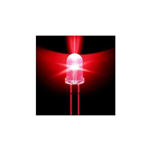 Wholesale 500 pcs 5mm Round Red Super bright emitting diode LED Light 5000MCD