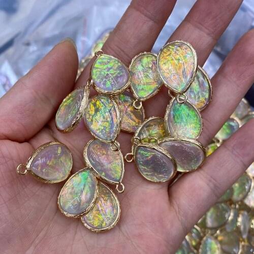 2 In Artificial Semi Precious Stone Pendant DIY For Making Necklace Bracelet Earrings Jewelry Multi Shape Package Sale