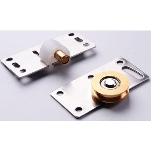 1Set Heavy sliding door bearing wheel pulley kit/set for cupboard door mute wheel sliding door wardrobe pulley wheel