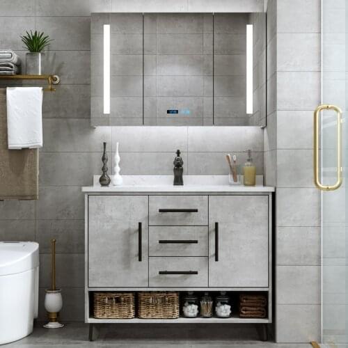 Intelligent Bathroom Cabinet Combined Floor Type Modern Washing Table Home Furniture Bathroom Furniture Bathroom Cabinets