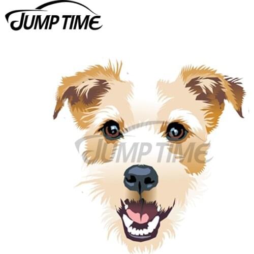 Jump Time 13 x 12cm For Bobby Funny Dog Car Stickers Creative Suitcase JDM Accessories Waterproof Vinyl Car Wrap Decal