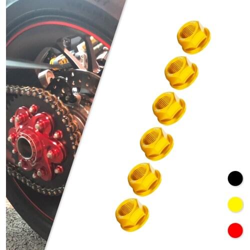 Motorcycle M10*1.0 Rear Sprocket Wheel Axle Nuts For Ducati Streetfighter 1098 2010-2016 Streetfighter V4 2020 Supersport 939