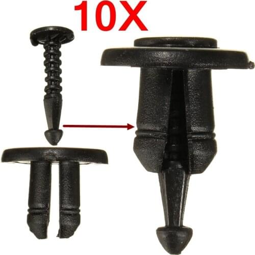 New 10Pcs Bumper Fastener Trim Clip Rivets For Renault Clio Laguna Megane Espace
