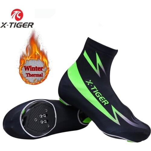 X-TIGER Winter Thermal Fleece Pro Road Racing Men/Women Shoe Cover High quality Cycling Overshoes MTB Bike Cycling Shoes Cover