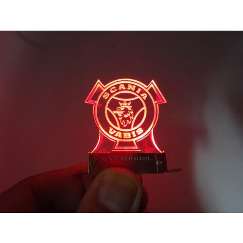 1/14 Rc Truck Tamiya JDM Tractor Model Car Mercedes-Benz 1851 3363 SCANIA R620 470 Decorative Logo Lights