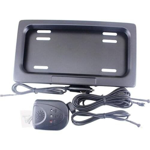 1 Set Shutter Cover License Plate Frame Electric Stealth License Plate Holder for USA Standard New Energy Vehicles