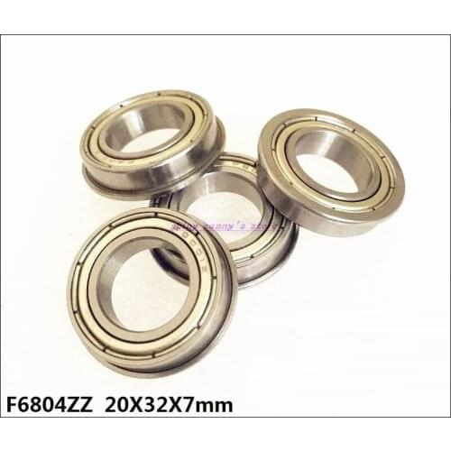 10pcs/Lot F6804ZZ 20x32x7 Flange Thin Wall Deep Groove Ball Bearing Brand New