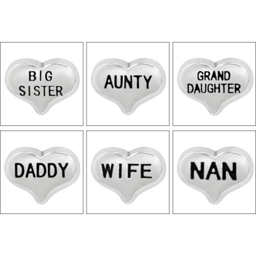 10pcs Wholesale Mix Style Floating charms Zinc Alloy Fit Memory Living glass lockets & Floating locket bracelet LSFC156-730