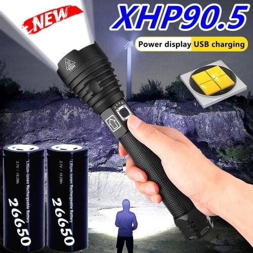 700000lm xhp90.5 most powerful led flashlight xhp70 usb rechargeable torch xhp50 hand lamp 26650 18650 flash light hunting