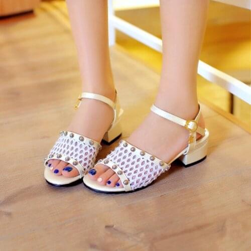 Big Size 11 12 13 14 15 16 17high heels sandals women shoes woman summer ladies open-toed The fishs mouth Thick with sandals