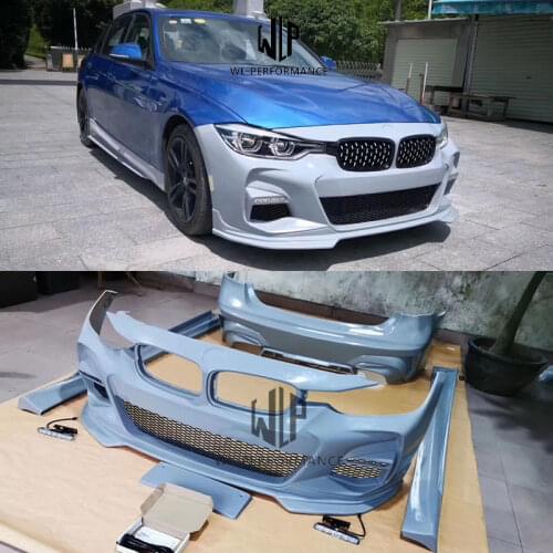 F30 F35 High Quality ABS Car Body Kits Front Bumper Rear Bumper Side Skirts For BMW F30 F35 Changed To G20 G28 Car Styling