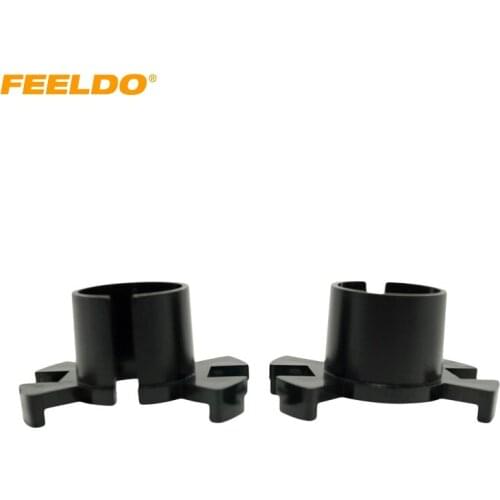 FEELDO 2pcs Car Bulbs Socket Conversion Adapter For Honda Prelude/Odyssey/CR-V/Civic H1 HID Bulb Adapter Holder #1407