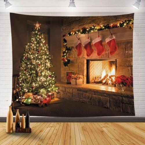 Tapestry Macrame Wall Hanging Room Decoration Mural Home Decor Christmas Tree Backdrop Wall Blanket Aesthetic Bedroom Decor