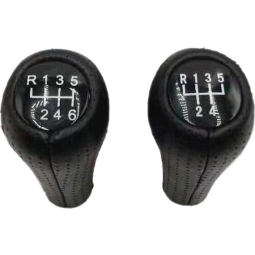 Leather with hole Car Shift Gear Knob Lever Gaitor Boot Cover FOR BMW 1 Series F20 F21 Manual Transmission Gear Shift Knob