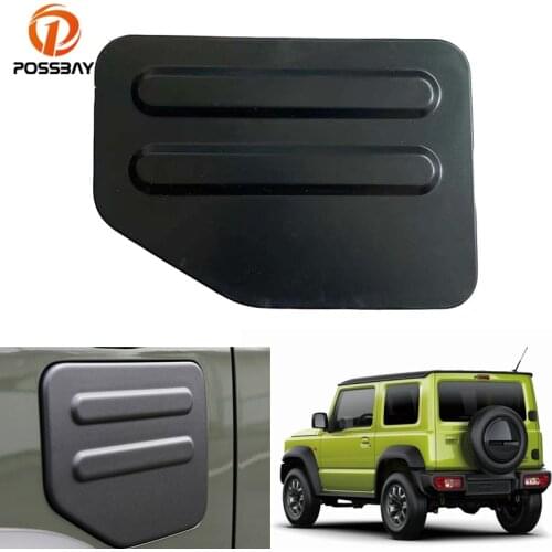 Car Gas Tank Cover for Suzuki Jimny JB64 JB74 2018 2019 2020 Carbon Fiber/Matte Black ABS Oil Fuel Tank Cap Decoration Stickers