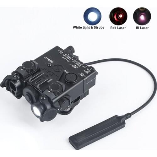 WADSN Tactical Metal DBAL-A2 Red Dot IR Laser Sight Scoutlight Hunting Rifle DBAL PEQ Aiming Weapon Flashlight for Picatinny