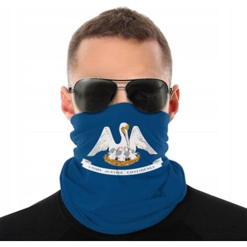 Lousiana America USA Scarf Neck Face Mask Men Women Fashion Tube Mask Balaclava Bandana Windproof Headwear Outdoor Hiking