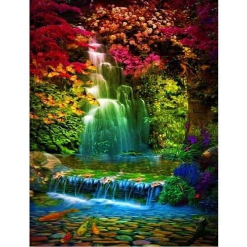 ARMYQZ Diamond Painting Scenery Diamond Embroidery Kit Needlework Diamond Paiting Full Square Round Drill