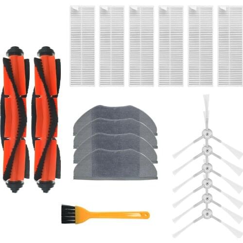 Main Brush Side Brush Filter Dishcloth Set For Xiaomi Mijia G1 MJSTG1 Vacuum Cleaner Home Appliance Parts Replacement