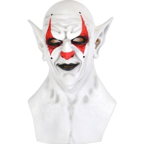 New Halloween Devil Clown Mask Yellow Goblins Mask Halloween Horror Mask Creepy Costume Party Cosplay Props