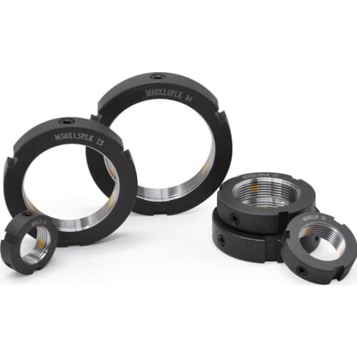 R-type Radial Lock Nut Precision Locking Anti-loose Round Screw Nut M8/M10/M12/M16*1.0P/1.5P 42CrMo Material Round Nut