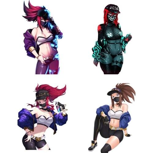 Three Ratels CA50 KD/A Koyorin Akali Anime sticker for bike motorcycle auto car Sticker Decals Waterproof Vinyl Decal