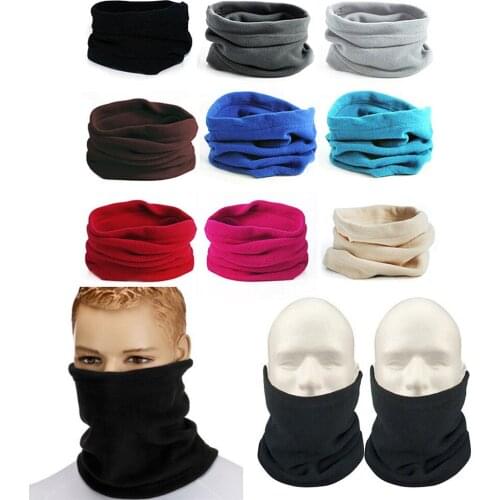 Outdoor Winter Thicken Warm Fleece Neck Warmer Cycling Scarves Men Bufanda Ski Climbing Neck Scarf Neck Warmers For Sport
