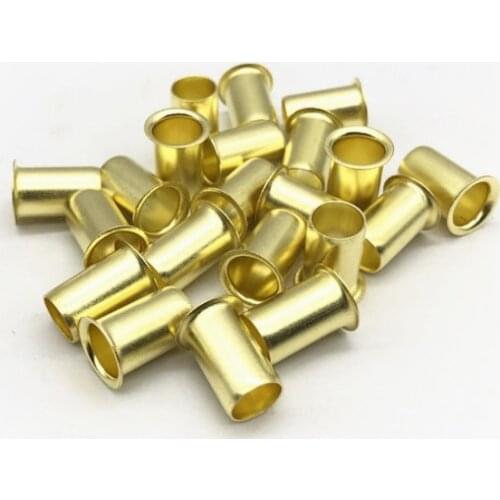 10PCS 4mm 6mm 8mm 10mm 12mm 14mm 16mm 18mm Brass Oil Tube Bushing Core Fit Nylon Tube For Compression Sleeve Pipe Fitting