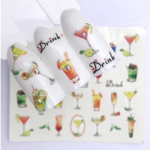 1pcs Drinking Nails Makeup Toy New Frozen Nail Stickers Makeup Toy Princess Girls Snow White Sticker Toys Girlfriend Gift