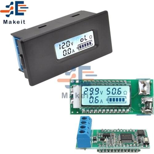 18650 26650 LCD Digital Lithium Battery Tester Backlight Voltage/Capacity/Current/Resistance/Battery Capacity Tester Meter