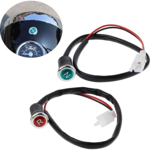 2Pcs Neutral Reverse Motorcycle N/R Light Indicator ATV Light Gear For 50cc 110cc 125cc 150cc 200cc 250cc