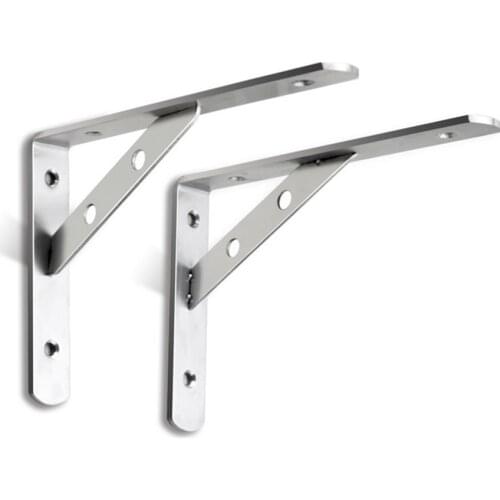 2PCS 300mm Thick stainless steel triangle bracket shelf support wall shelf partition wall fixed wall bracket