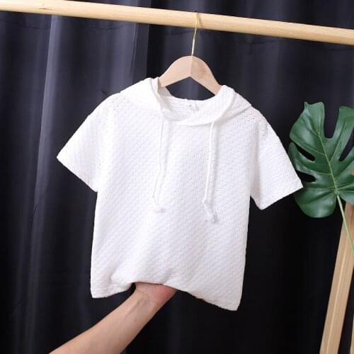 2020 Baby Girl Fashion Clothing Cotton Hollow with hood T-shirt Clothes Children Party Birthday Wear clothes