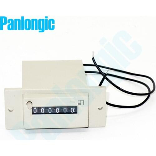 Panlongic 6-Digital Electromagnetic Counter Packing Machine Counter Blister Counter DC24V AC110V AC220V