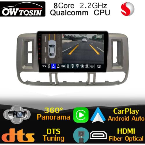 Qualcomm 8Core Car Radio GPS For Nissan X-Trail X Trail 1 T30 2000-2004 DTS HIFI DSP 360 Panoramic Head Unit Stereo CarPlay WiFi