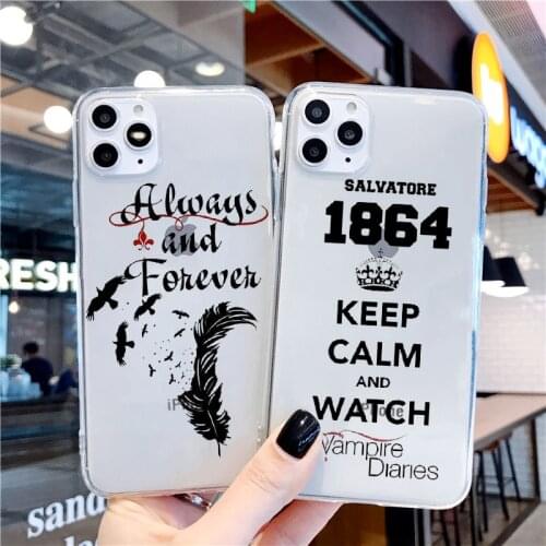 The Vampire Diaries Stefan Damon Salvatore TPU Soft Phone Case For iPhone 11Pro 12pro Max 6 7 8 plus XS XR XS Max 12mini cover