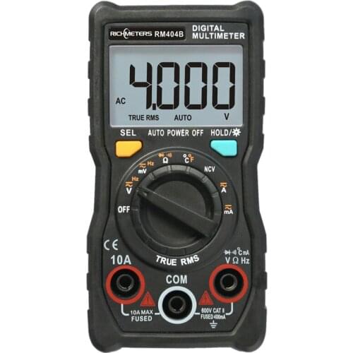 404B Automatic Digital Multimeter True-RMS intelligent NCV 4000 Counts AC/DC Voltage Current Ohm Test Tool