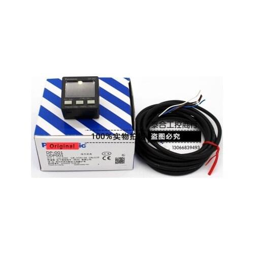 DP-001 New Original Genuine Digital Low Pressure Vacuum Type Sensor NPN for Gas -14.5 to + 14.5 PSI (-100.0 to +100.0 KPA)