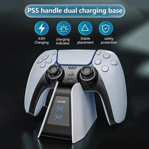 Double Charging Dock for PS5 controller Charger Wireless Controller Station for PlayStation 5 Wireless Joystick Gamepad Charger
