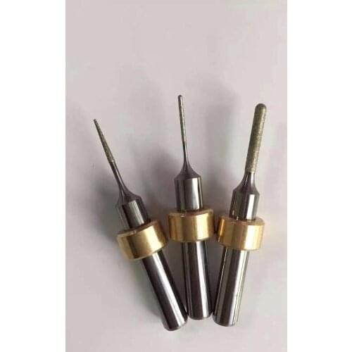 Imes-Icore 6mm Shank Milling Tools Burs for Glass ceramics, Lithium-disilicate, Feldspar ceramics(R0.3/R0.5/R1.25)