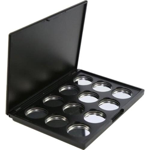 Magnetic Eyeshadow Makeup Palette Empty Blush Lipstick Container Case with 12Pcs