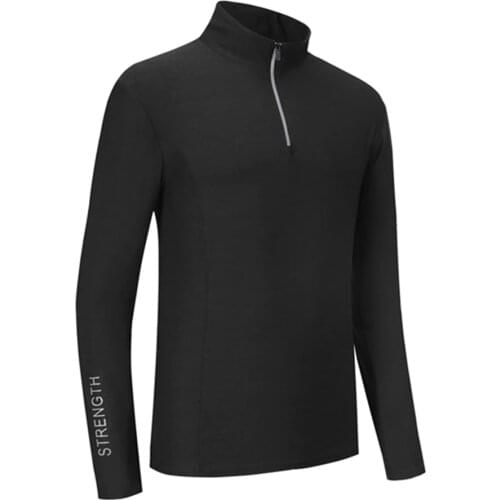 Men Running Jacket Half Zipper Sports Coat Elastic Fitness Sweater Football Jogging Gym Comprehensive Training Tops Tracksuits