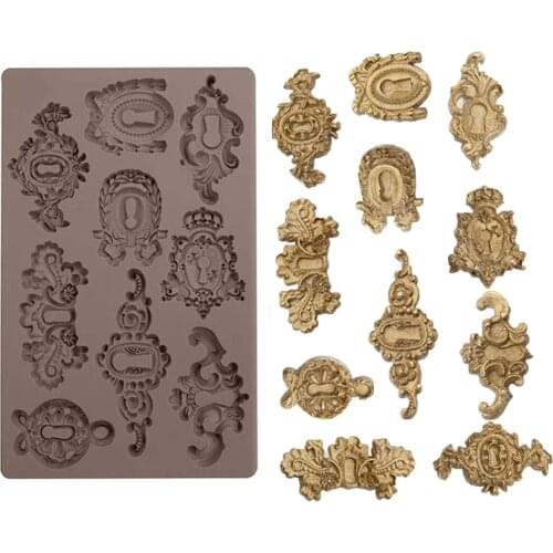 Multiple Types Keychain Silicone Mold Fondant Cake Decorating Mould Sugarcraft Chocolate Baking Tool For Cakes Gumpaste Form