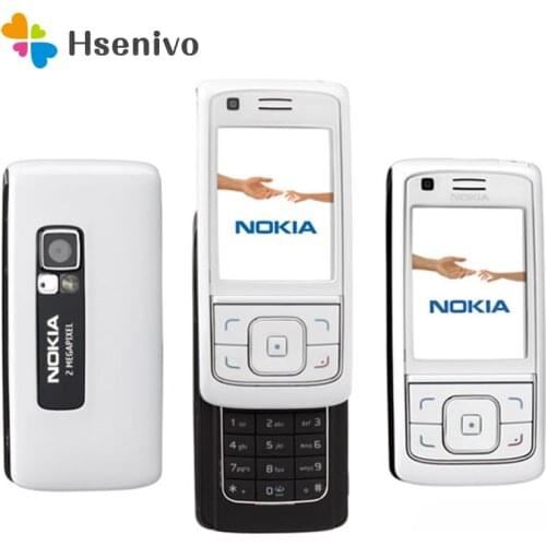 6288 100% Original Unlocked Nokia 6288 Slide phone 2.2 ' inch GSM 3G mobile phone with Bluetooth FM Radio free shipping