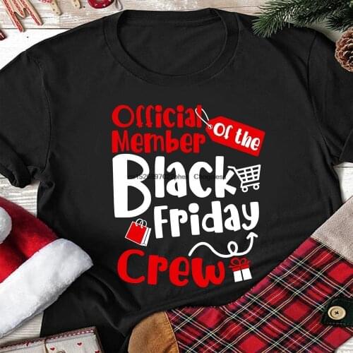 Official Member Of The Black Friday Crew Shopaholic Gift Tshirt