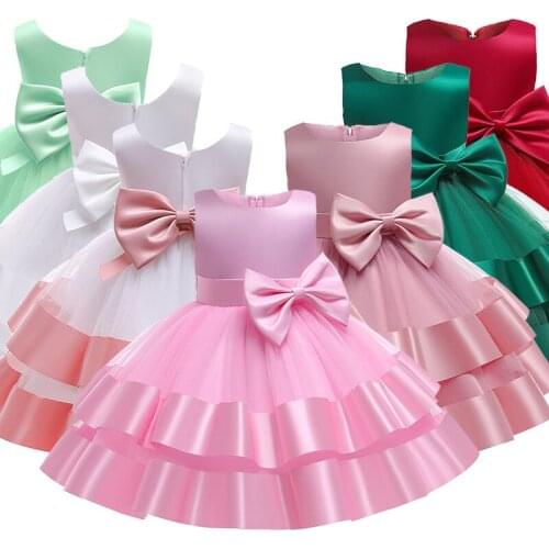 Tutu with Headband Newborn Christening Princess Vestidos Birthday Party Children Baptism Baby Girl Clothes Summer Dresses 1 Year