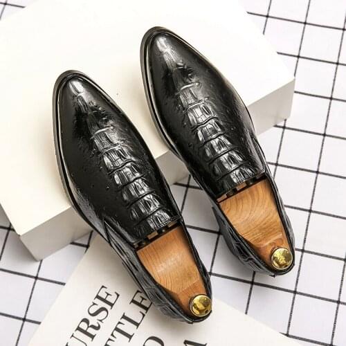 Plus size 38-48 shoes mens original mens business leather shoes Metal Fashion Wedding Formal Oxford Shoes zapatos hombre обувь