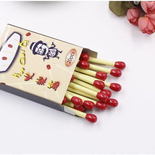 20 PCS/lot Korean Creative Matchstick Ball Pens Office Supplies Match BallPoint Pen Student School Supplies Writing Stationery